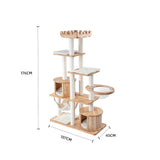 Cat Furniture: HONEYPOTCAT MZ Grand Elegance Cat Catsle With Space Capsule - PRO 176cm
