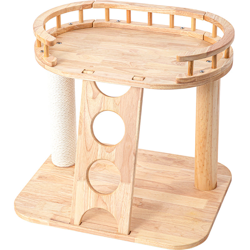Cat Furniture: HONEYPOTCAT MZ Happy Steps Wooden Cat Tree - 53cm