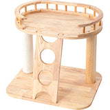 Cat Furniture: HONEYPOTCAT MZ Happy Steps Wooden Cat Tree - 53cm