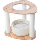 Cat Furniture: HONEYPOTCAT MZ Simple Joy Wood Cat Tower - Space Pod 52cm