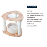 Cat Furniture: HONEYPOTCAT MZ Simple Joy Wood Cat Tower - Space Pod 52cm