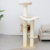 Cat Furniture: CATIO VINTAGE Solid Wood Cat Climbing Tree Post Scratcher 176cm