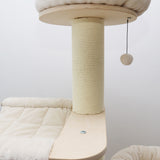 Cat Furniture: CATIO VINTAGE Solid Wood Cat Climbing Tree Post Scratcher 176cm