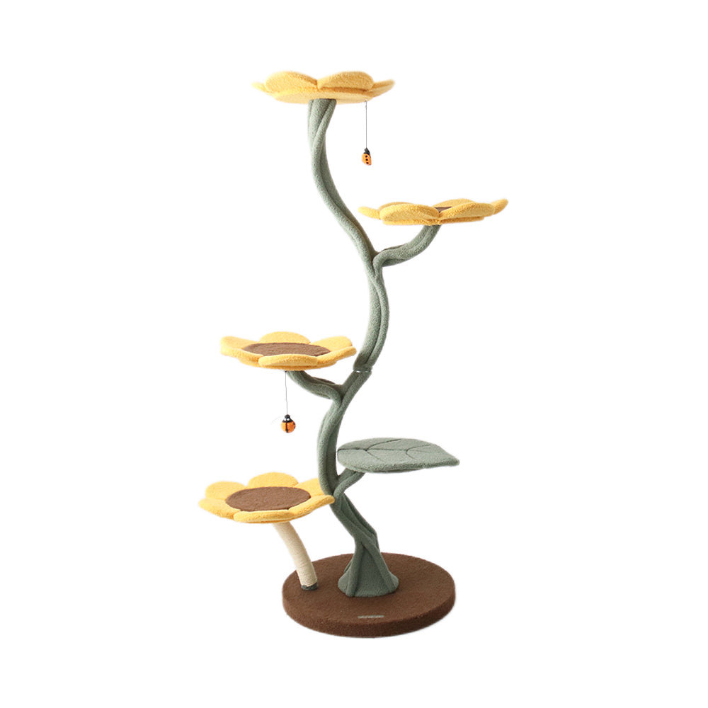 Cat Furniture: CMISSTREE 5-Level Sunflower Cat Tree