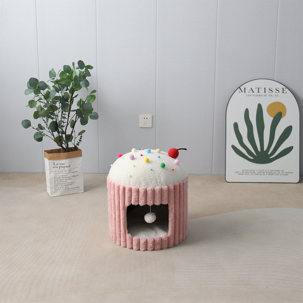 Cat Furniture: CATIO Pink Cupcake Cat House