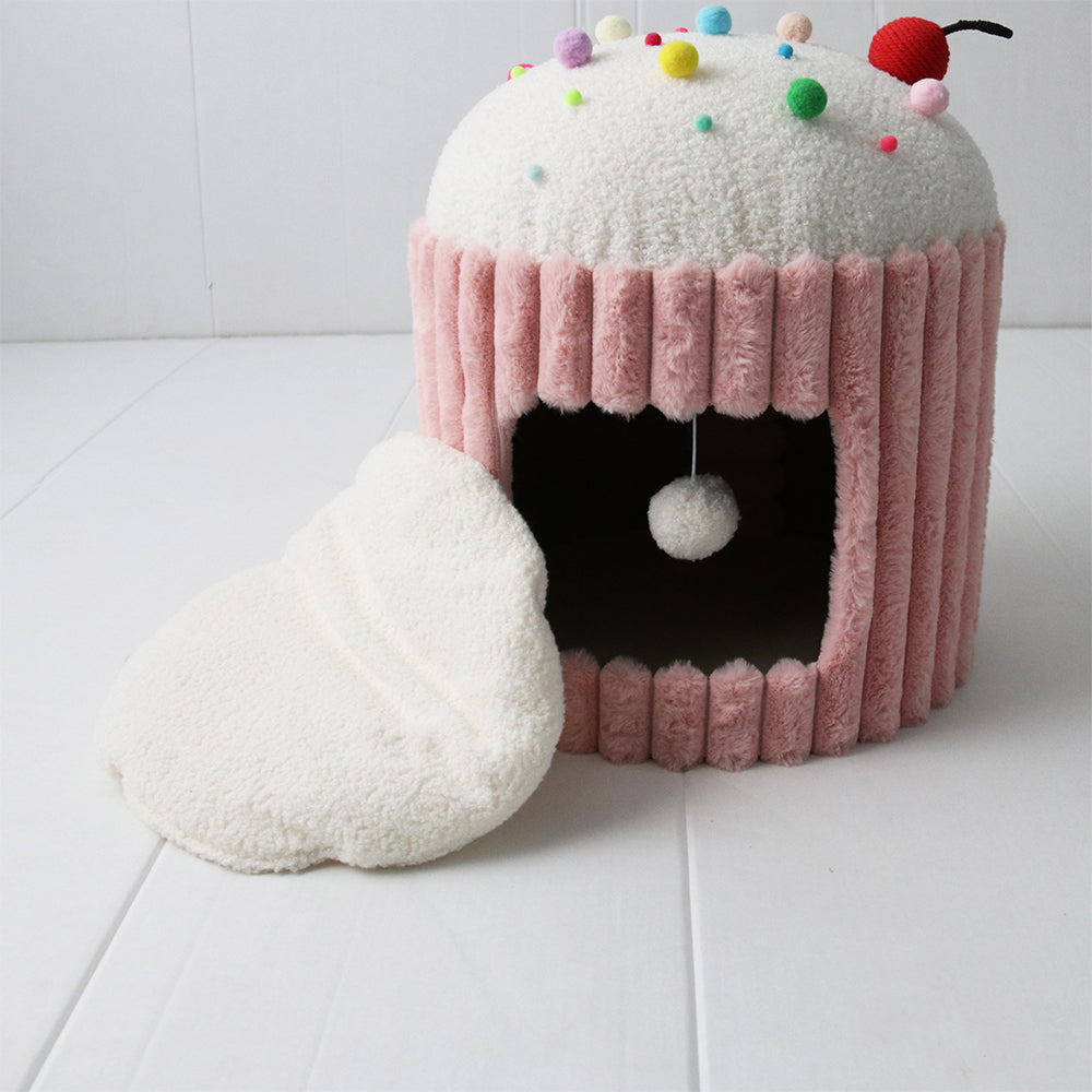 Cat Furniture: CATIO Pink Cupcake Cat House