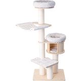 Cat Furniture: HONEYPOTCAT Signature Solid Wood Cat Tower - 175.5cm