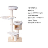Cat Furniture: HONEYPOTCAT Signature Solid Wood Cat Tower - 175.5cm