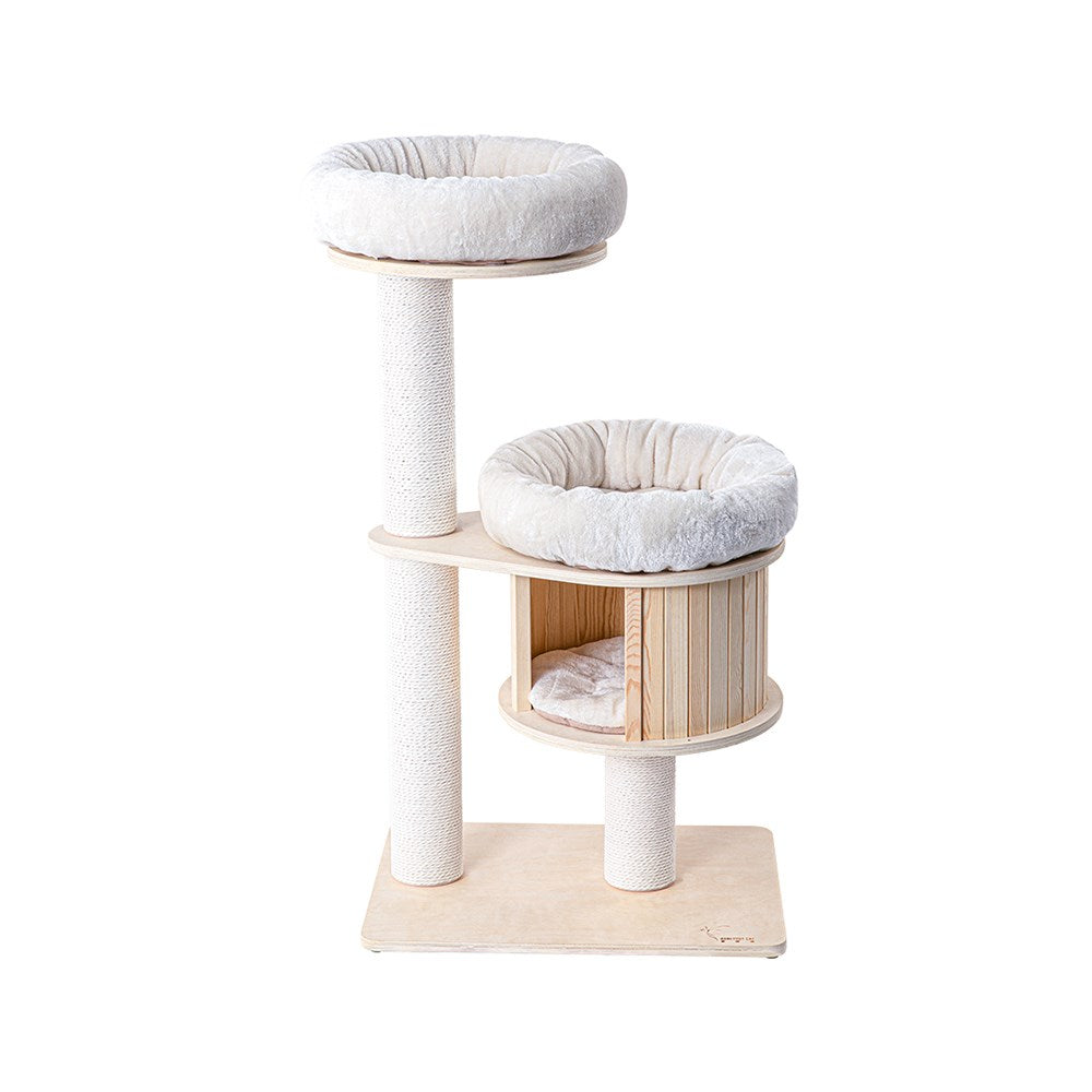 Cat Furniture: HONEYPOTCAT Classic Solid Wood Perch - 118.5cm
