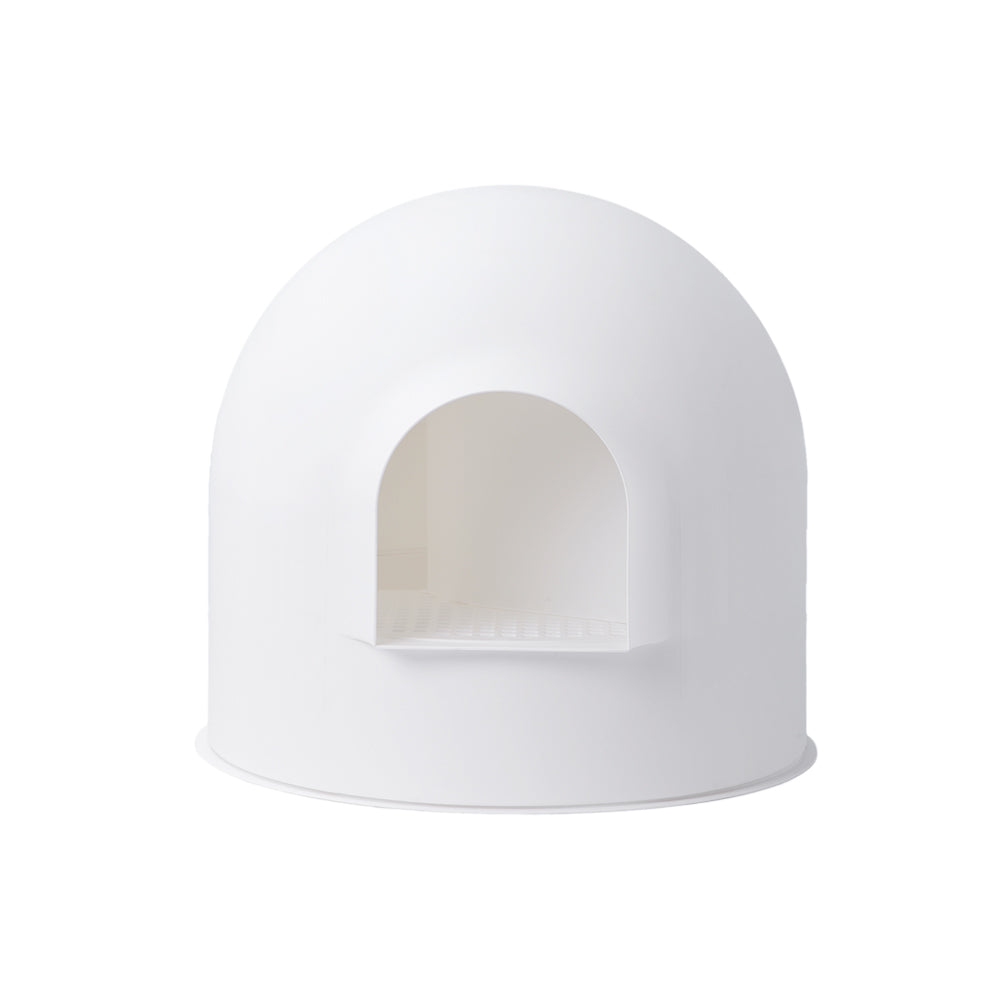 Pet Cleaning Supplies: PIDAN Igloo Cat Litter Box - White