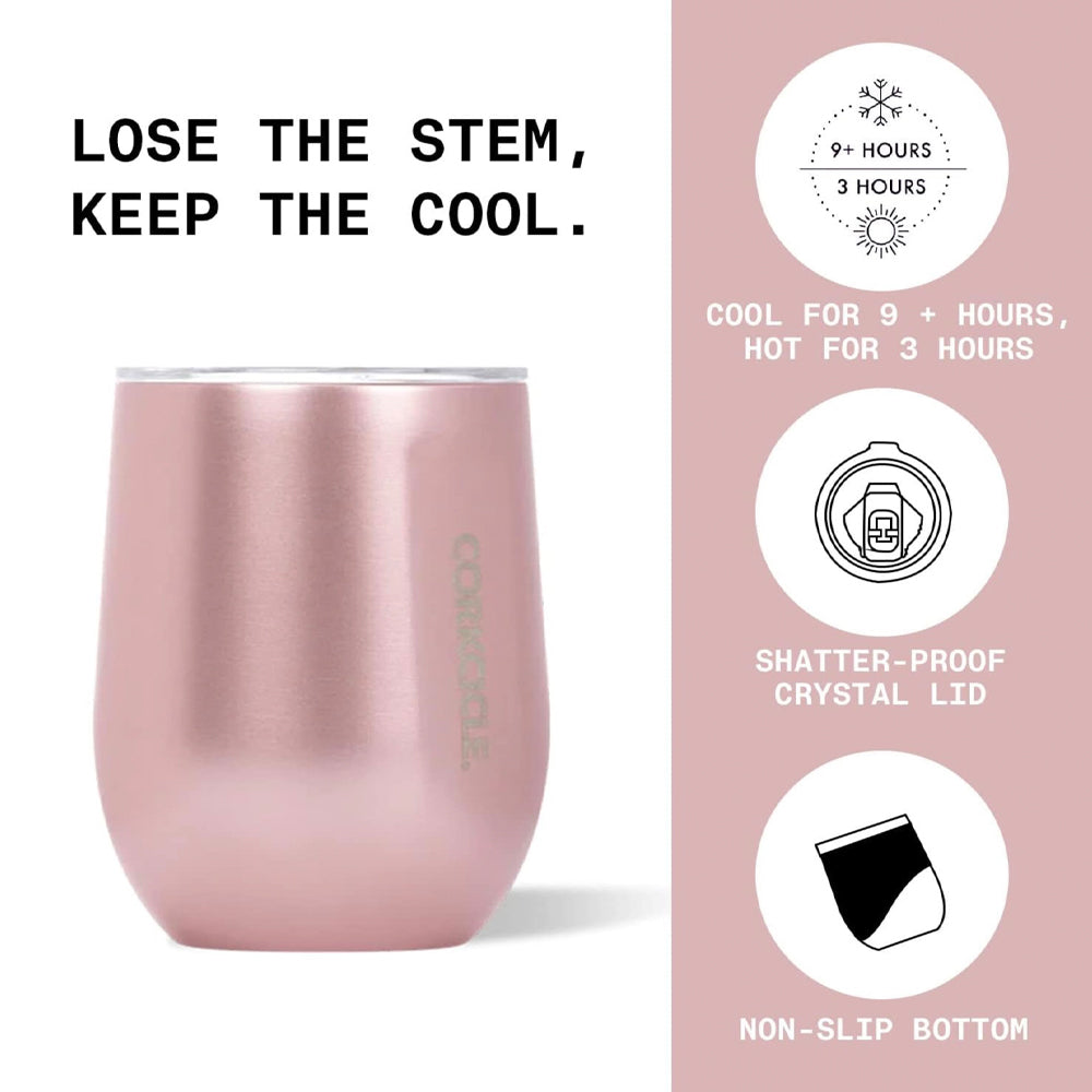 Wellness Accessories: Corkcicle Stemless - 355ml Oat Milk
