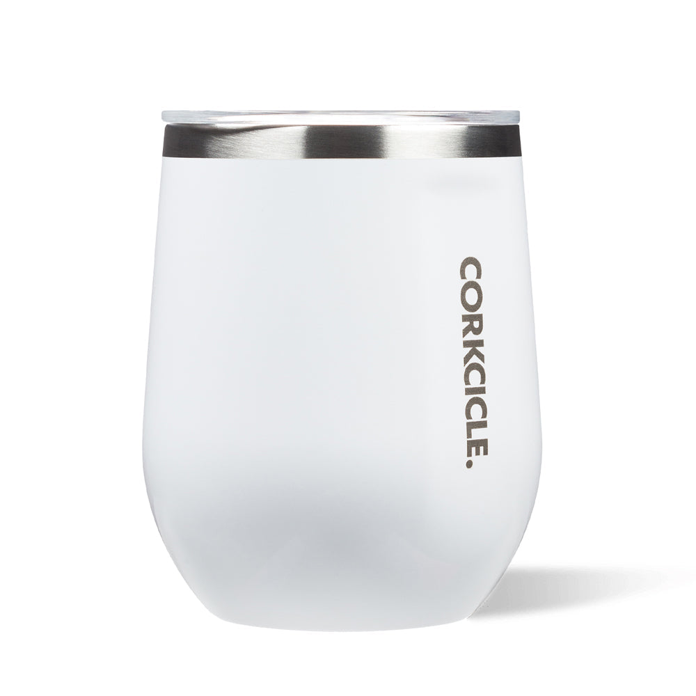 Wellness Accessories: Corkcicle Stemless - 355ml Gloss White