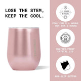 Wellness Accessories: Corkcicle Stemless - 355ml Gloss White
