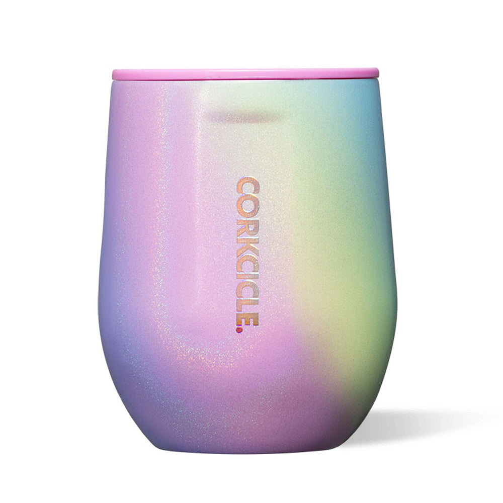 Wellness Accessories: Corkcicle Stemless - 355ml Rainbow Unicorn