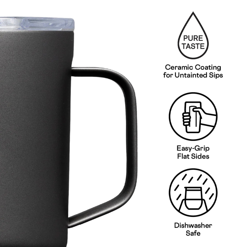 Wellness Accessories: Corkcicle Mug - 500ml Gloss White