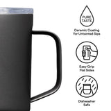 Wellness Accessories: Corkcicle Mug - 500ml Gloss White
