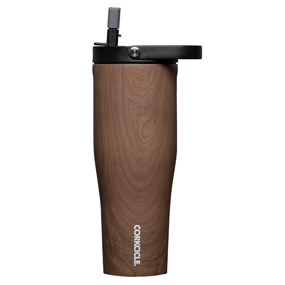 Wellness Accessories: Corkcicle Go Cup XL - 887ml Walnut Wood