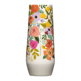 Wellness Accessories: Corkcicle Stemless Flute - 207ml Rifle Paper - Garden Party Cream
