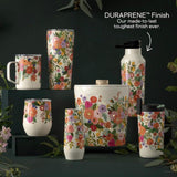 Wellness Accessories: Corkcicle Stemless Flute - 207ml Rifle Paper - Garden Party Cream