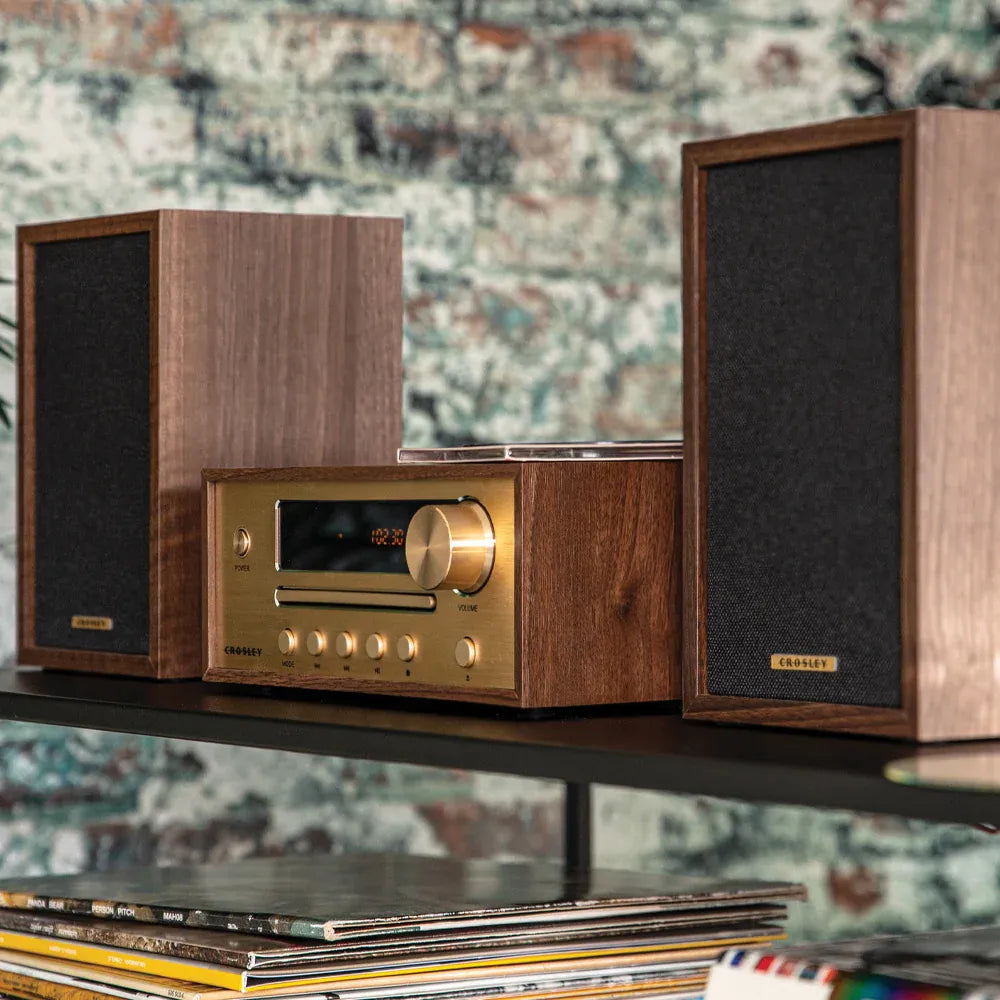 Crosley Parker Radio CD Player - Walnut