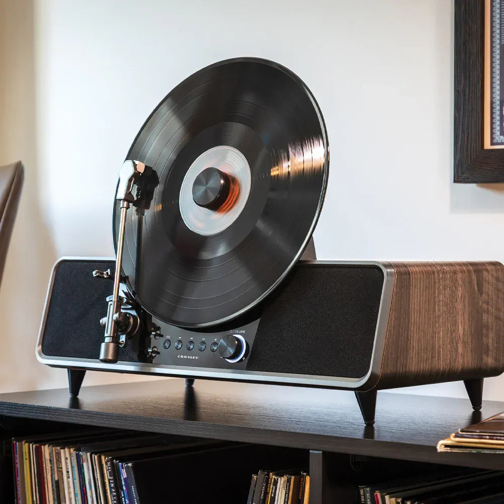 Crosley Beck Automatic Vertical Record Player - Walnut