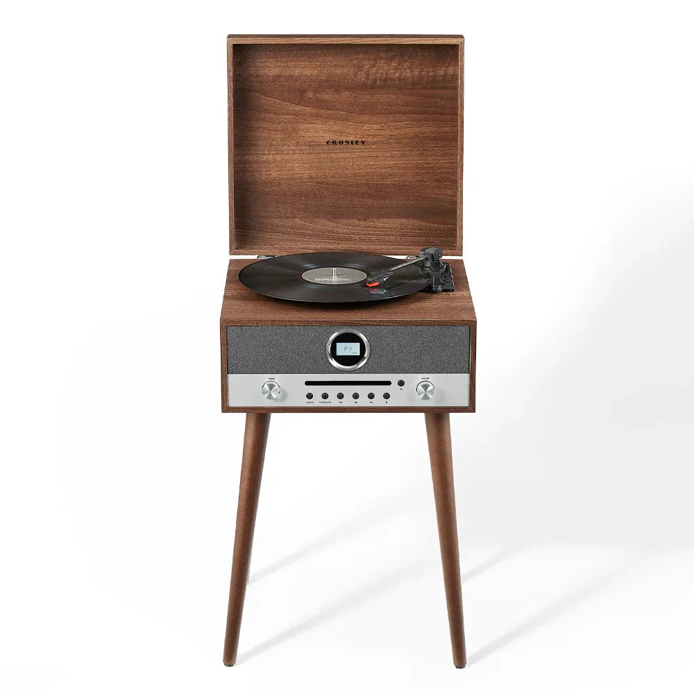 Crosley Nash 7-in-1 Vinyl Record Player - Walnut