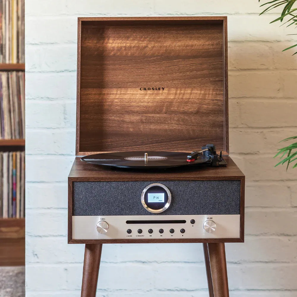 Crosley Nash 7-in-1 Vinyl Record Player - Walnut