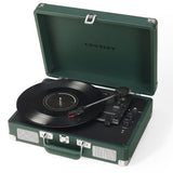 Audio Players & Recorders: Crosley Cruiser Bluetooth Portable Turntable - Emerald Green + Bundled Majority D40X Bluetooth Speakers