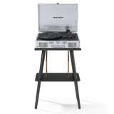Audio Players & Recorders: Crosley Cruiser Bluetooth Portable Turntable + Crosley Turntable Stand Bundle - Silver