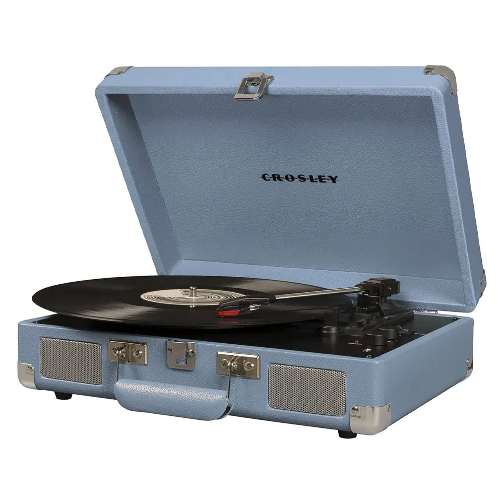 Crosley Cruiser Bluetooth Portable Turntable - Tourmaline + Crosley Entertainment Stand Bundle