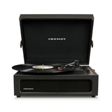 Crosley Voyager Bluetooth Portable Turntable + Crosley Asheville Stand Bundle - Black