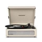 Crosley Voyager Bluetooth Portable Turntable + Crosley Asheville Stand Bundle - Dune