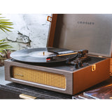 Audio Players & Recorders: Crosley Voyager Bluetooth Portable Turntable - Cocoa + Bundled Majority D40X Bluetooth Speakers - Black