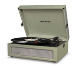 Audio Players & Recorders: Crosley Voyager Bluetooth Portable Turntable - Sage + Bundled Majority D40X Bluetooth Speakers - Black