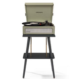 Audio Players & Recorders: Crosley Voyager Bluetooth Portable Turntable + Crosley Turntable Stand Bundle - Sage