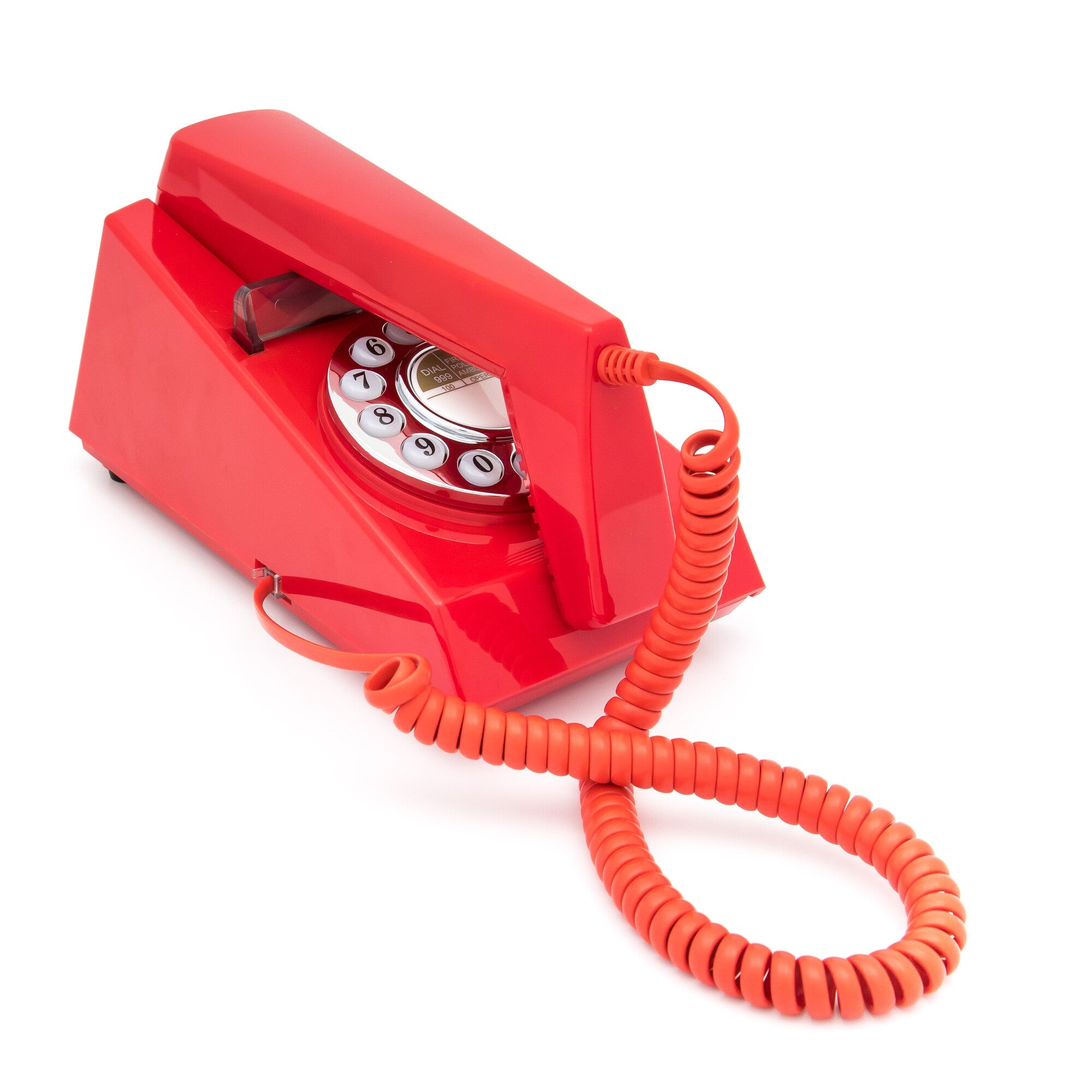 Desk Accessories: GPO Retro Trim Phone Push Button - Red