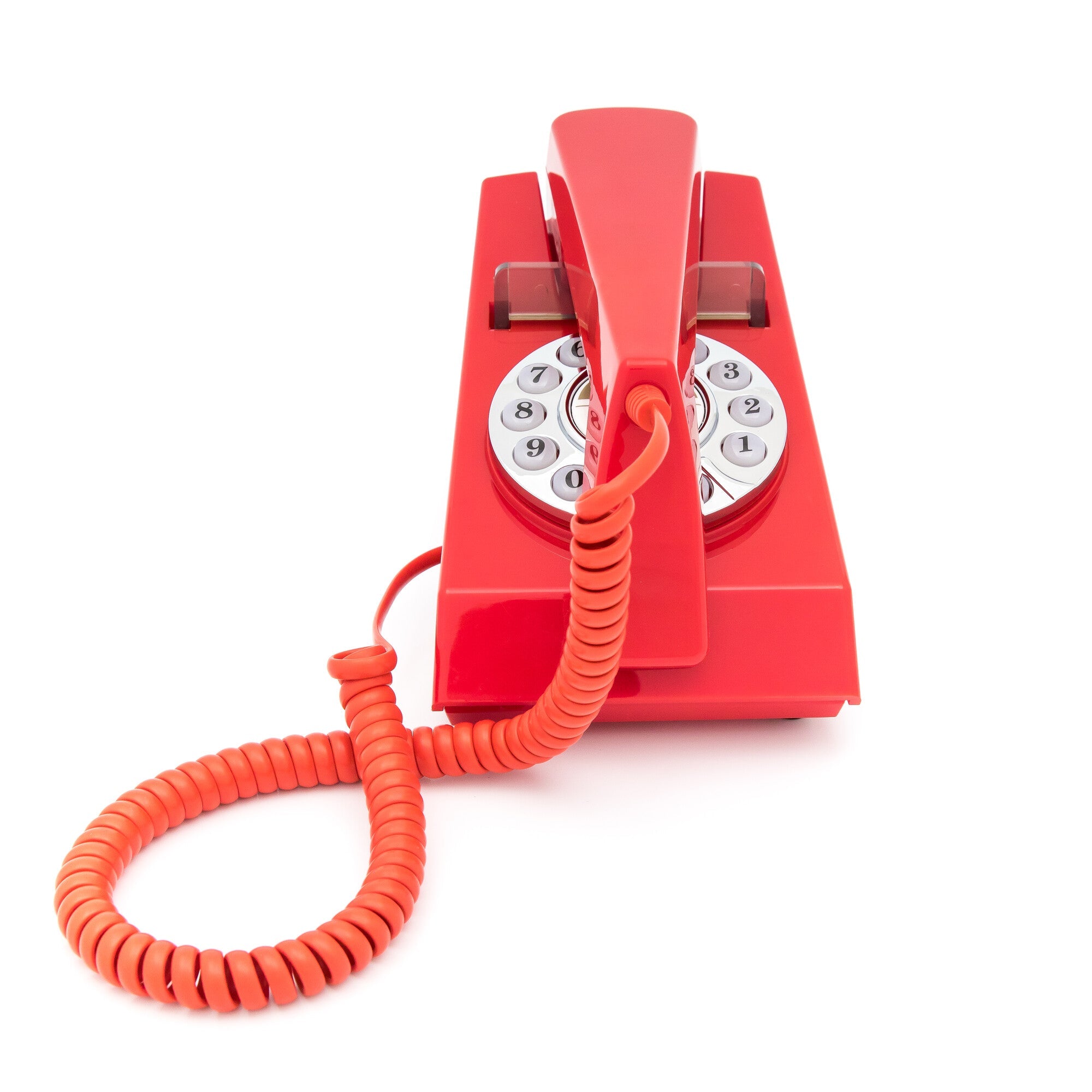 Desk Accessories: GPO Retro Trim Phone Push Button - Red