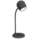 Table Lamps: Kreafunk Ellie Lamp W/ Qi Charger And Bluetooth Speaker - Black