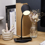 Table Lamps: Kreafunk Ellie Lamp W/ Qi Charger And Bluetooth Speaker - Black