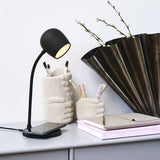 Table Lamps: Kreafunk Ellie Lamp W/ Qi Charger And Bluetooth Speaker - Black