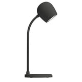 Table Lamps: Kreafunk Ellie Lamp W/ Qi Charger And Bluetooth Speaker - Black