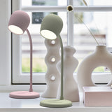 Table Lamps: Kreafunk Ellie Lamp W/ Qi Charger And Bluetooth Speaker - Dusty Olive