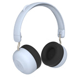 Over Ear Headphones: Kreafunk Kids Buzz Junior Bluetooth Headphones - Cloudy Blue