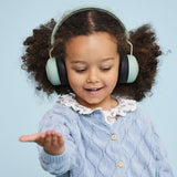 Over Ear Headphones: Kreafunk Kids Buzz Junior Bluetooth Headphones - Dusty Green