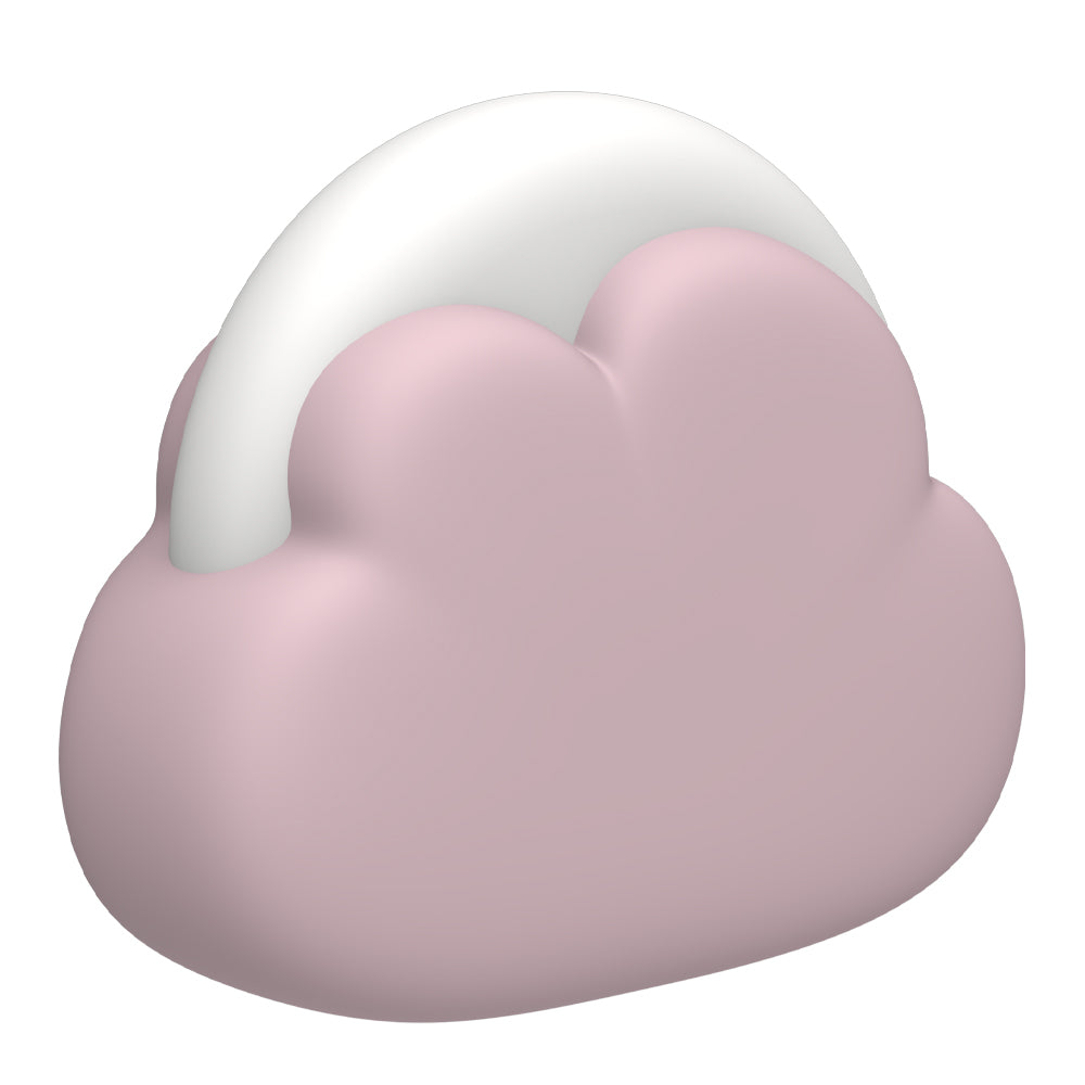 Night Lights & Ambient Lighting: Kreafunk Kids Cloudy Lamp - Dusty Rose