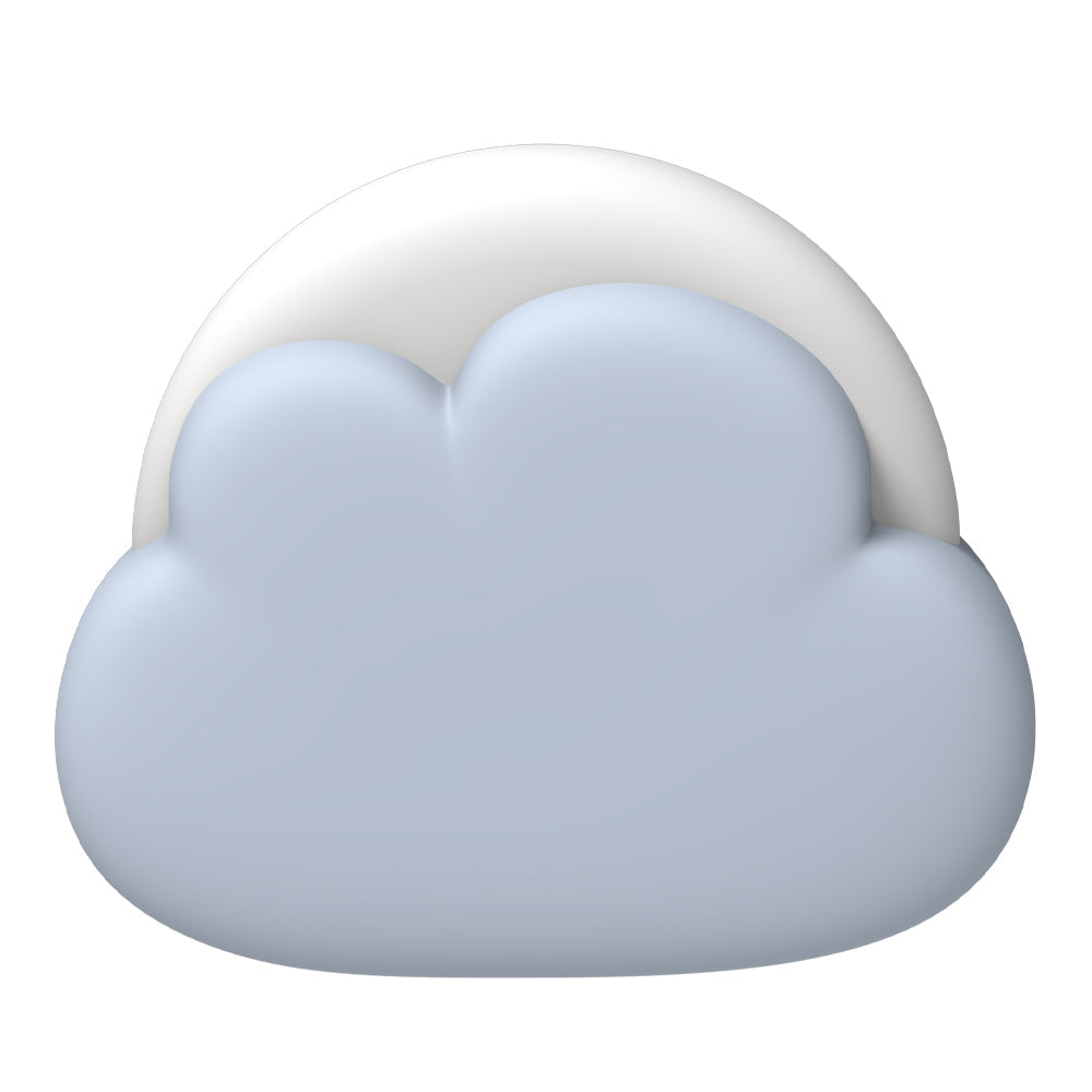 Night Lights & Ambient Lighting: Kreafunk Kids Cloudy Lamp - Cloudy Blue