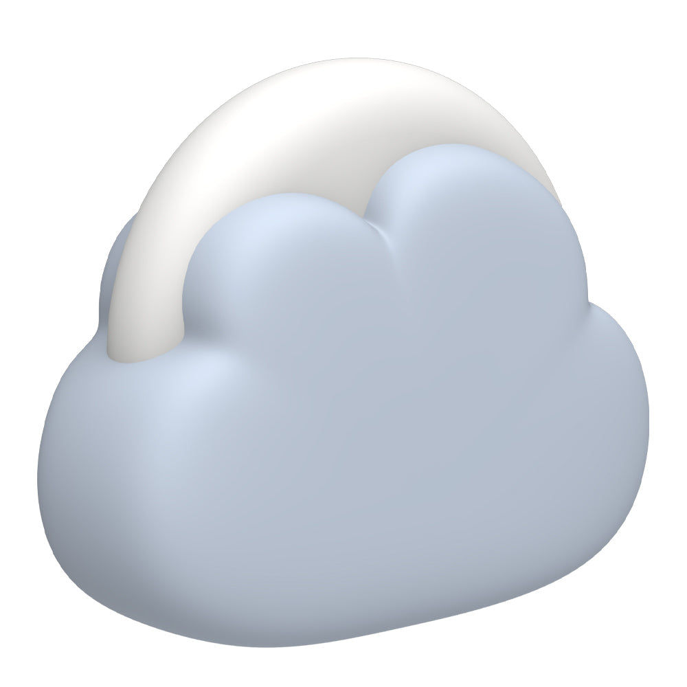 Night Lights & Ambient Lighting: Kreafunk Kids Cloudy Lamp - Cloudy Blue