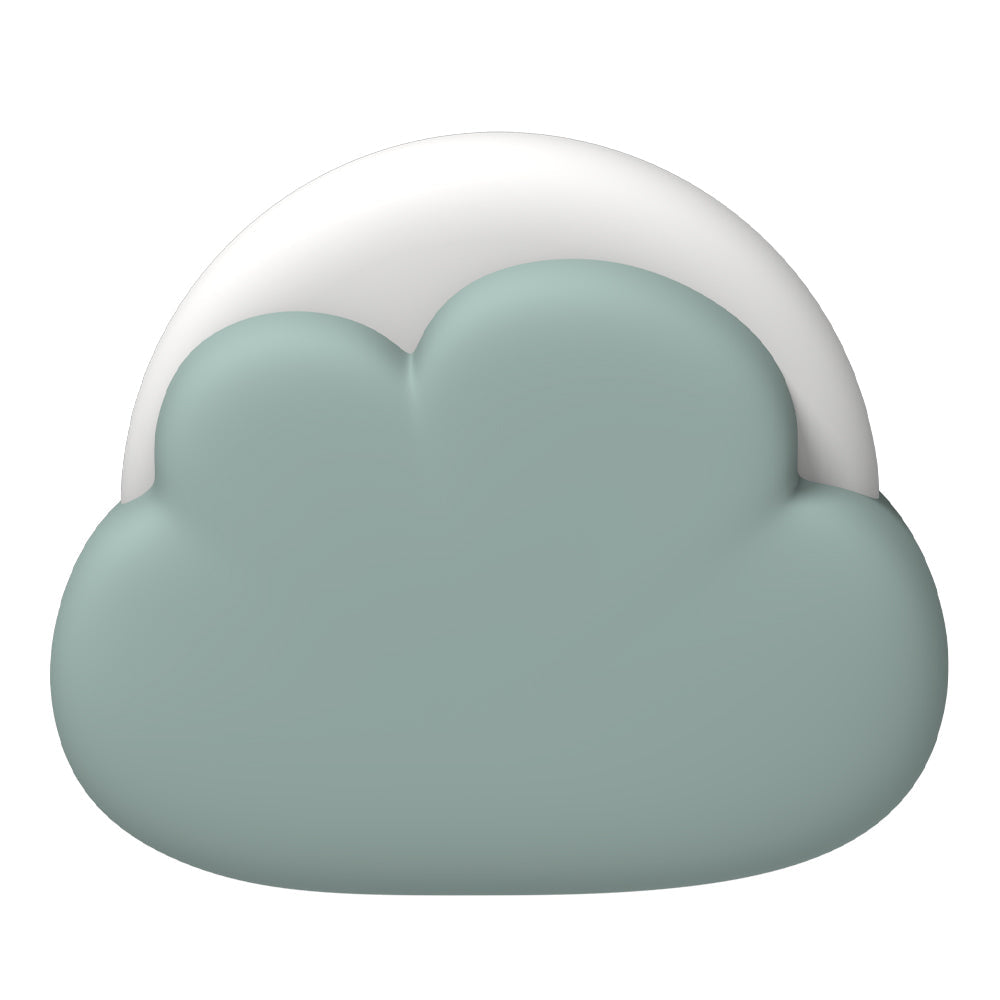 Night Lights & Ambient Lighting: Kreafunk Kids Cloudy Lamp - Dusty Green