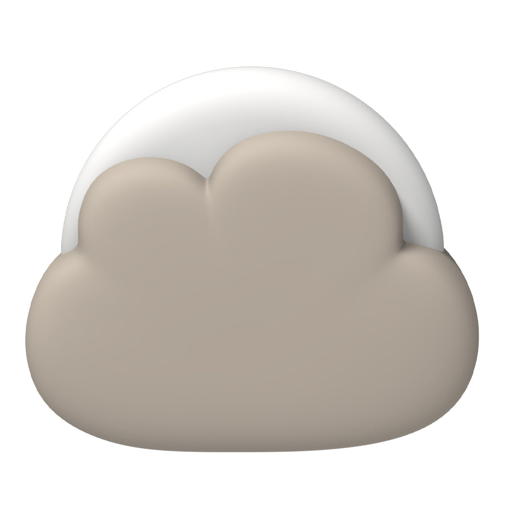 Night Lights & Ambient Lighting: Kreafunk Kids Cloudy Lamp - Ivory Sand