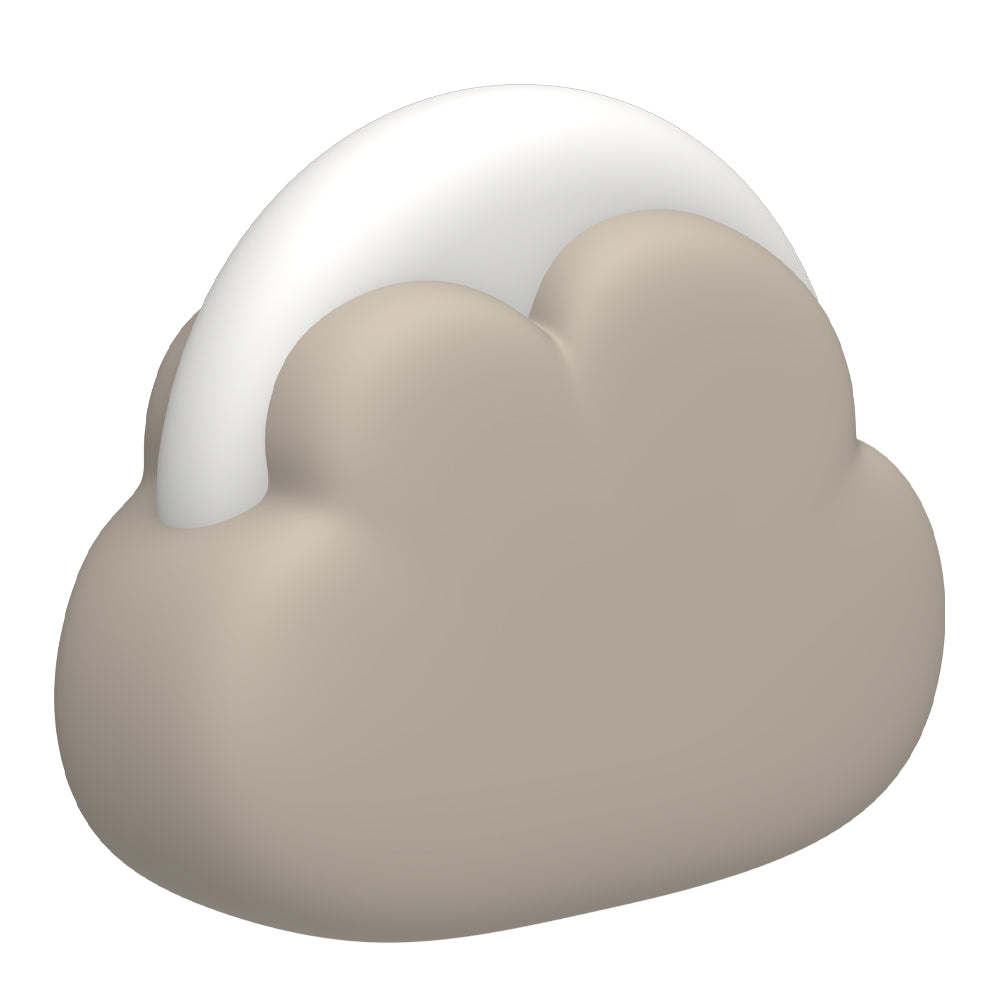 Night Lights & Ambient Lighting: Kreafunk Kids Cloudy Lamp - Ivory Sand